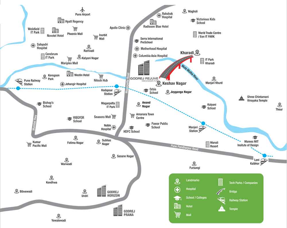 Godrej Rejuve Location Map