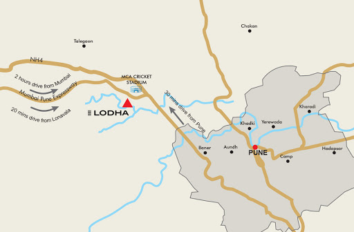 Lodha Belmondo Location Map