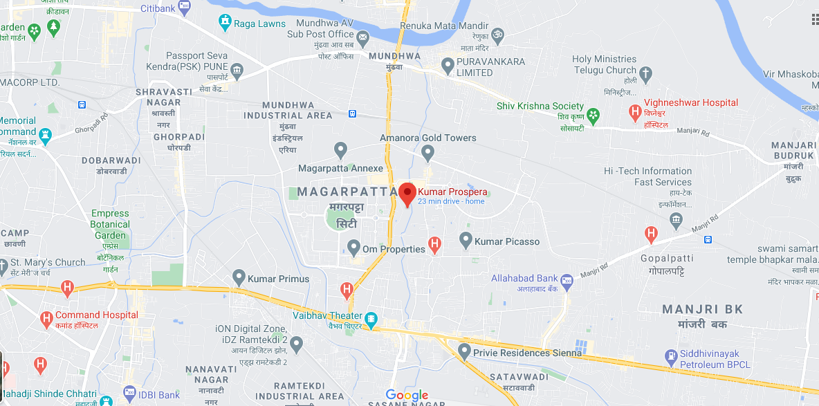 Kumar Prospera Location Map
