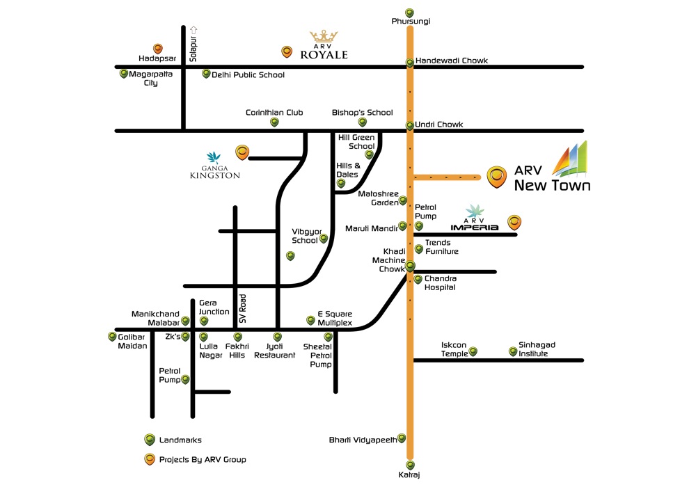 ARV NewTown Location Map