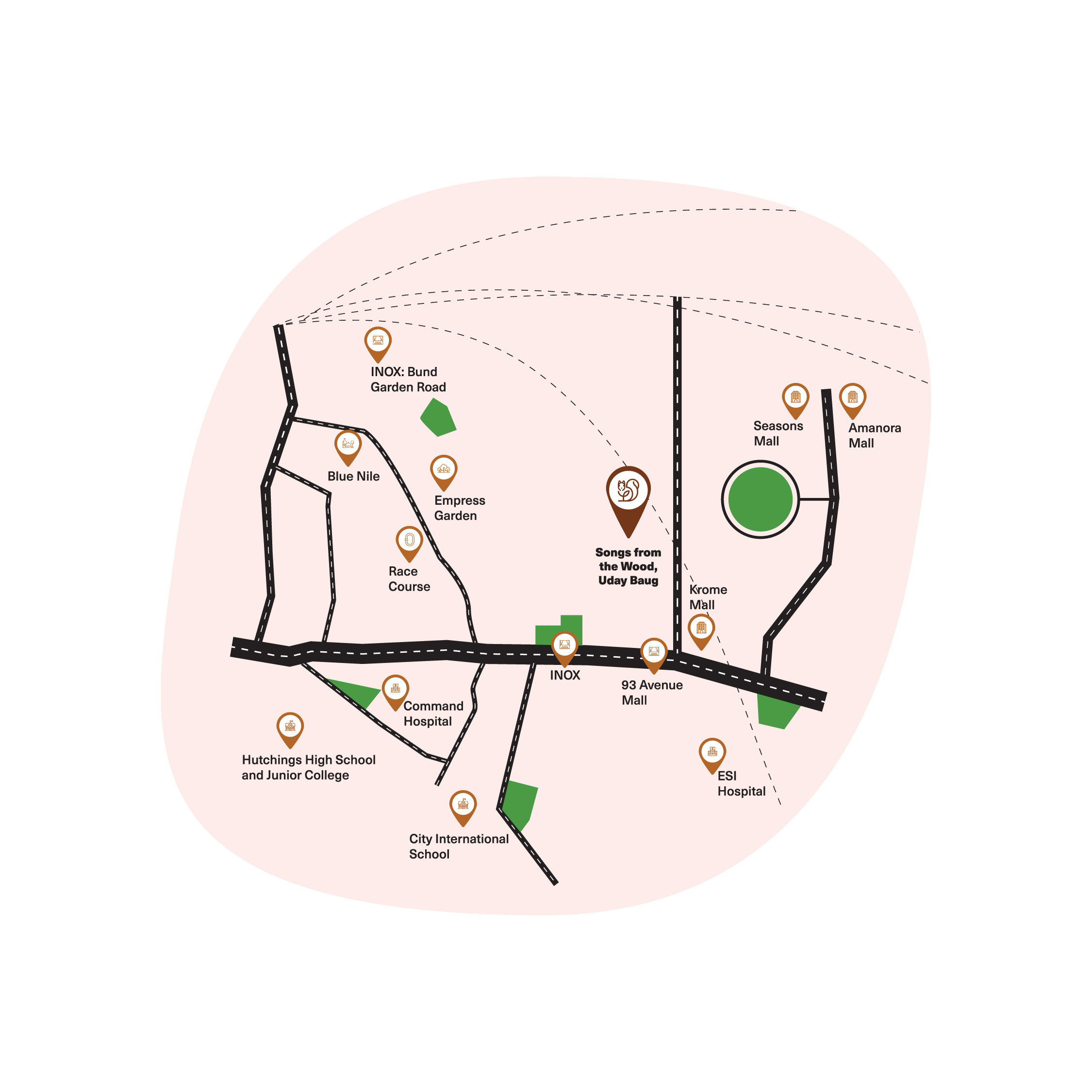 Songs from the Wood Location Map