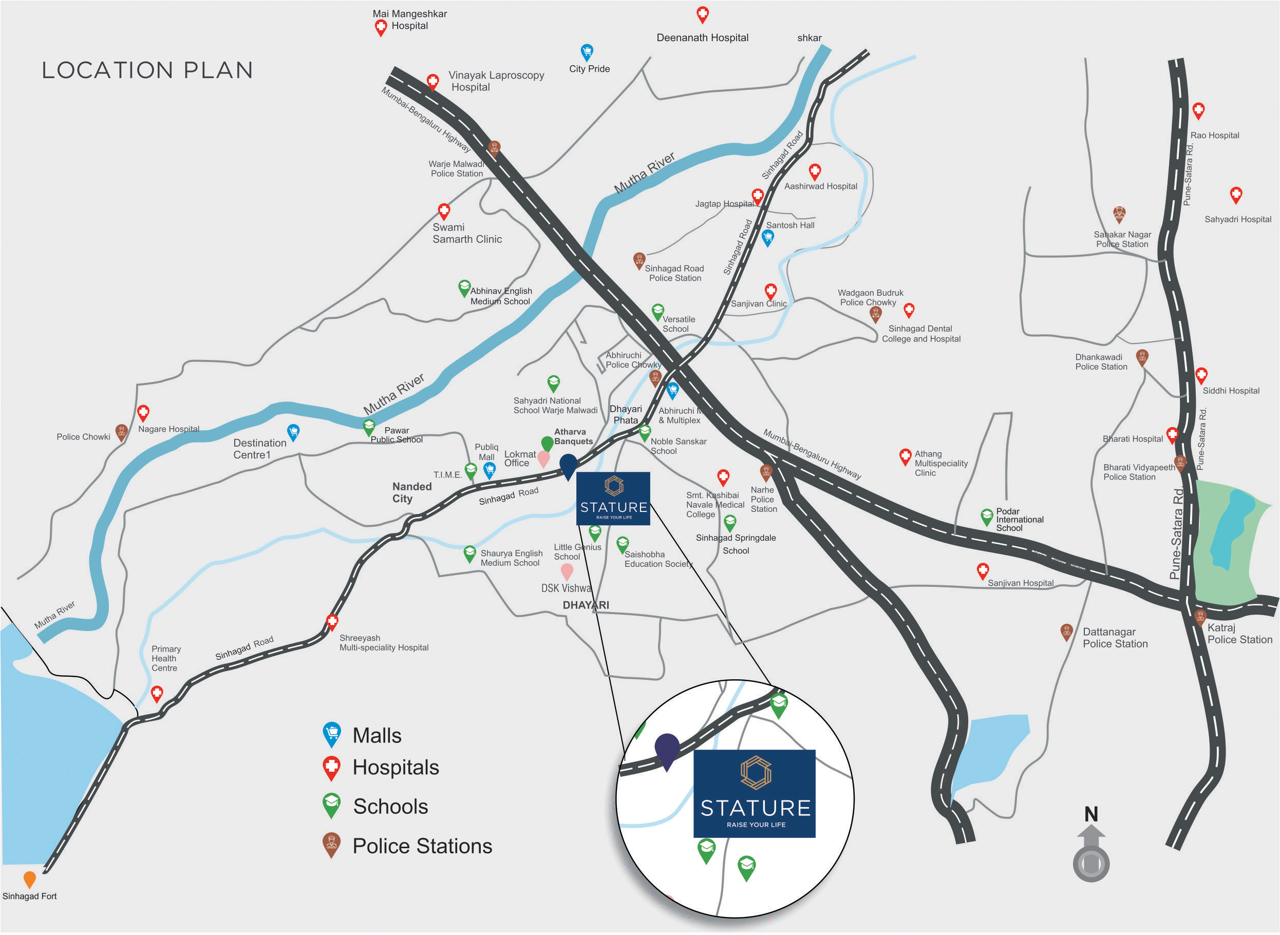 Stature Location Map