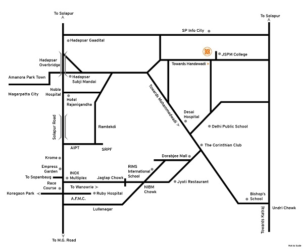 Kumar Pebble Park Location Map