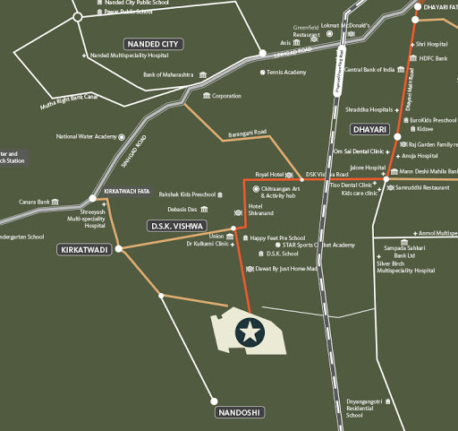 SKYi Star City Location Map