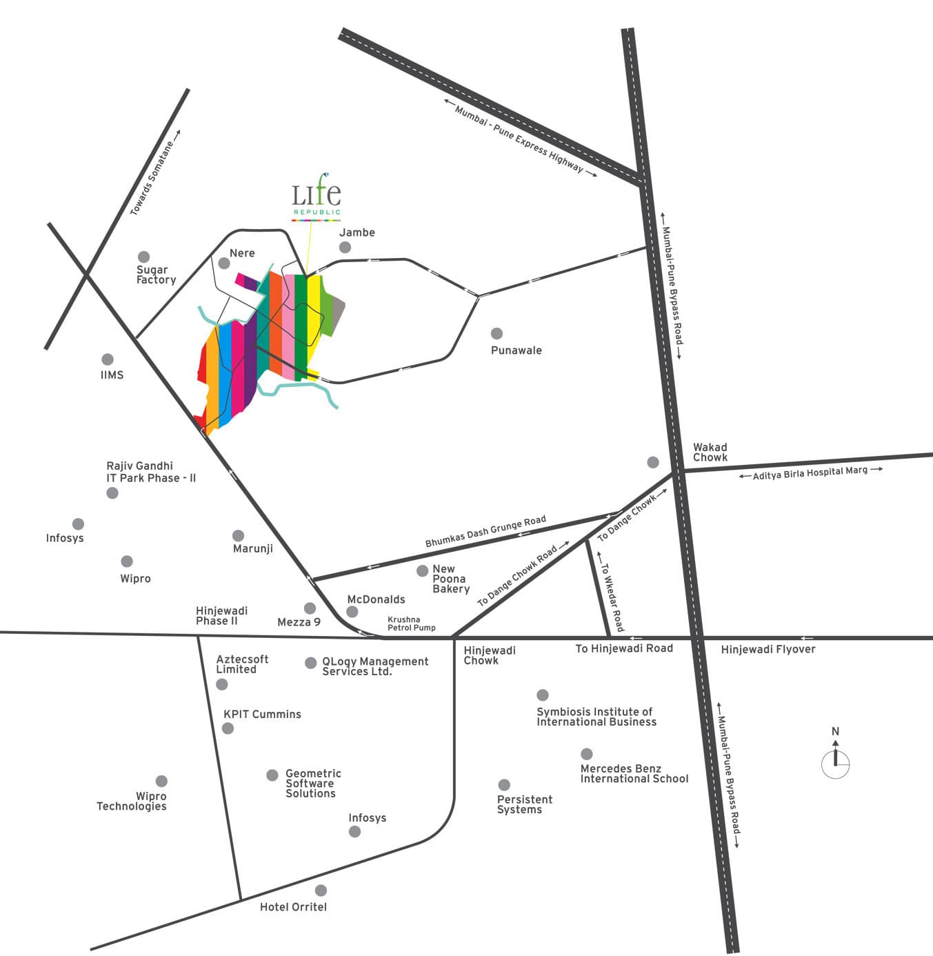 Life Republic Location Map