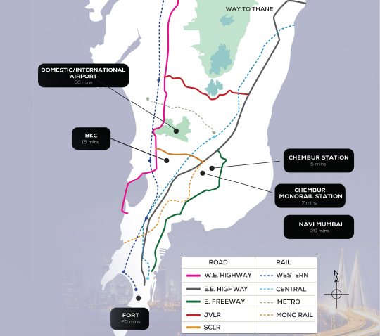 Purva Clermont Location Map