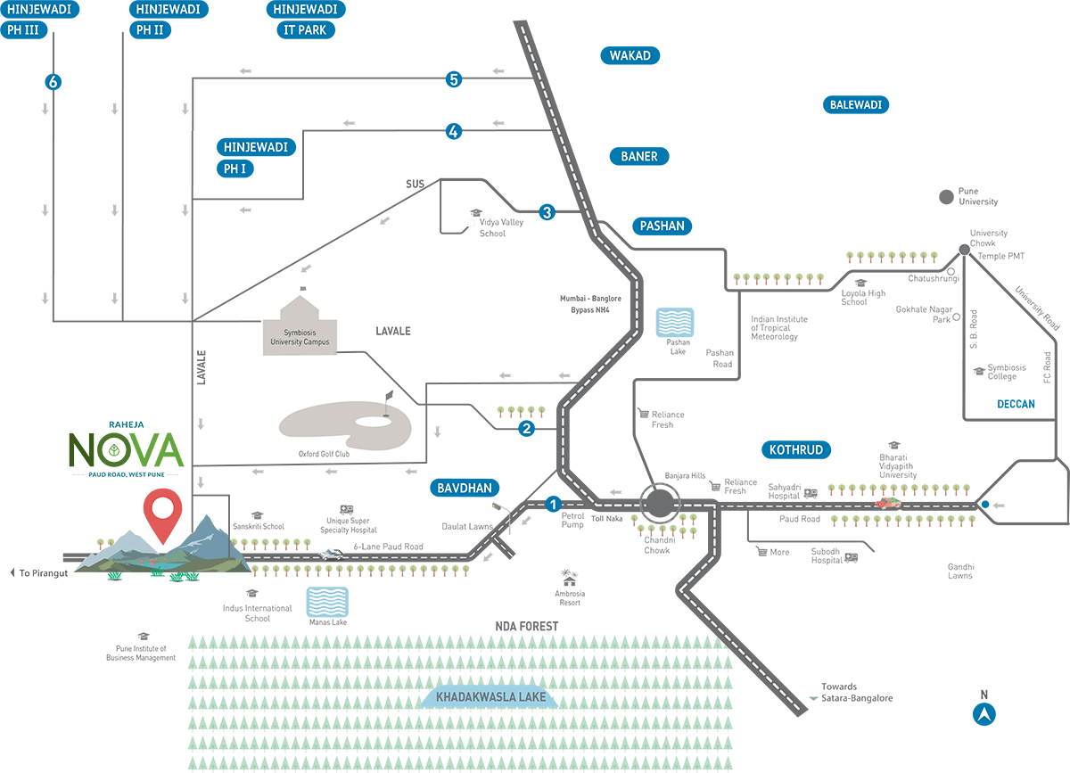 NOVA Location Map