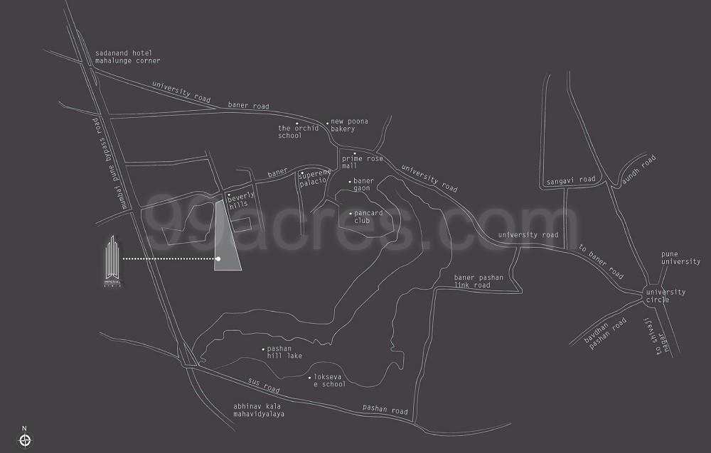 Imperial Atria Location Map