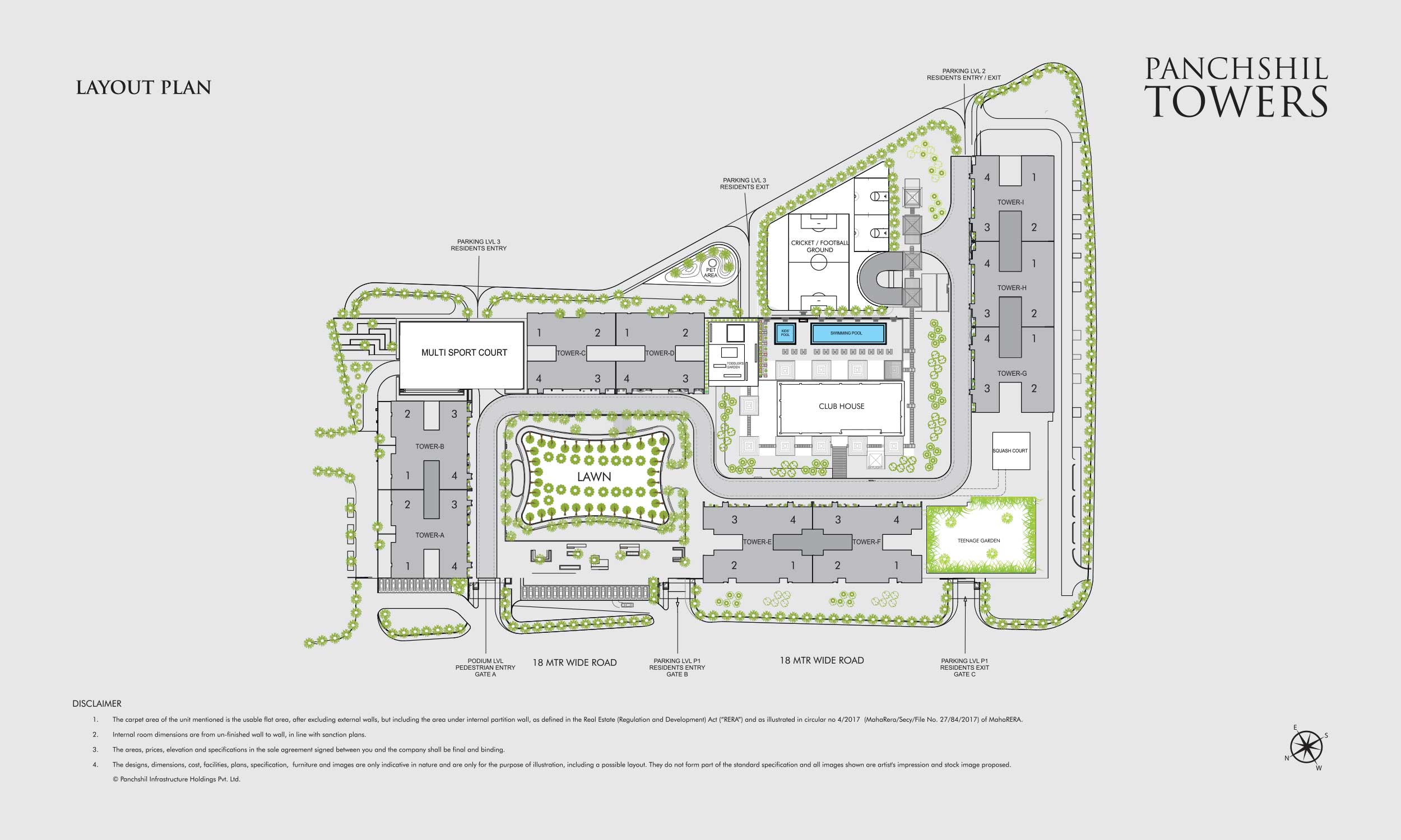 Panchshil Towers Master Plan