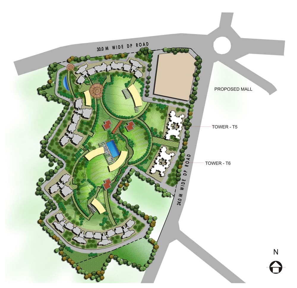 Raheja Galaxy Site Plan